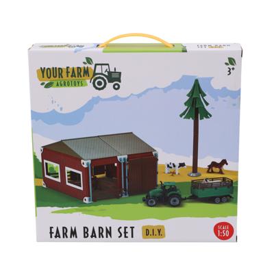 Agrotoys Boerderij met tractor en dieren schaal 1:50