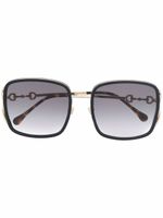 Gucci Eyewear lunettes de soleil à monture carrée - Noir