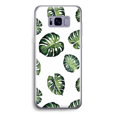 Tropische bladeren: Samsung Galaxy S8 Transparant Hoesje