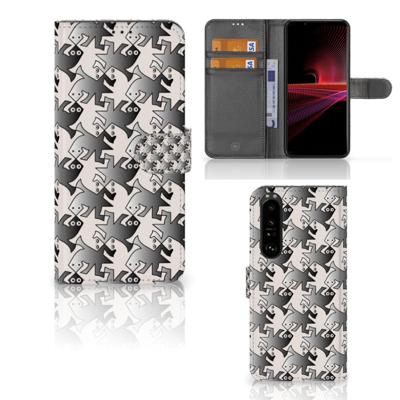 Sony Xperia 1 III | Telefoonhoesje | Met pasjeshouder | Salamander Grey