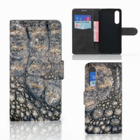 Huawei P30 Telefoonhoesje met Pasjes Krokodillenprint