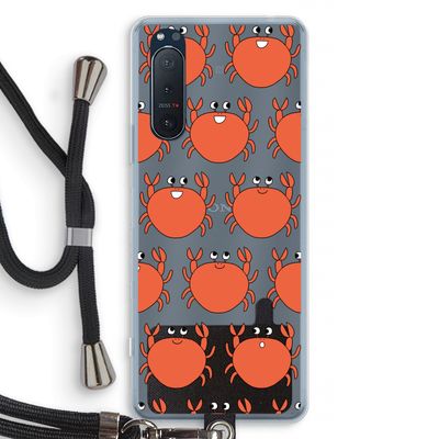 Krab: Sony Xperia 5 II Transparant Hoesje met koord