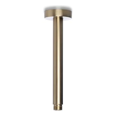 Douchearm Blue Label Brondby | 20 cm | Plafond montage | Messing | Rond | Geborsteld goud PVD