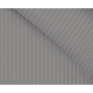 Lanotte® - Amalfi Collectie - Dekbedovertrek - Satin Stripe - Grijs - 1 Kussensloop 60x70 cm - 140x200/220 cm