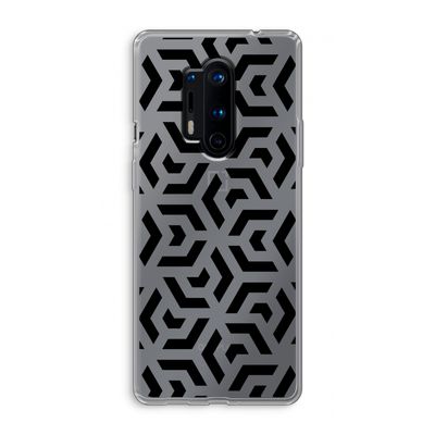 Crazy pattern: OnePlus 8 Pro Transparant Hoesje