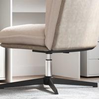 VidaXL Kantoorstoel gascilinder chroom 239-309 mm ijzer