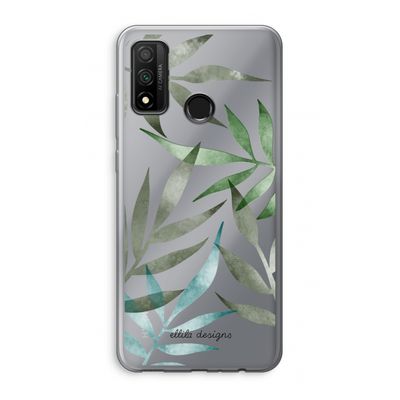 Tropical watercolor leaves: Huawei P Smart (2020) Transparant Hoesje