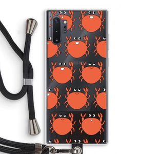 Krab: Samsung Galaxy Note 10 Plus Transparant Hoesje met koord