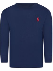 POLO RALPH LAUREN KIDS haut Polo Pony à manches longues - Bleu