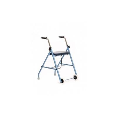 Revalidatiehulpmiddel op twee wielen - rollator Blauw zwart