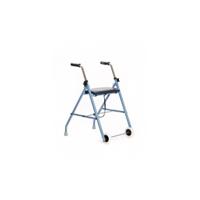 Revalidatiehulpmiddel op twee wielen - rollator Blauw zwart