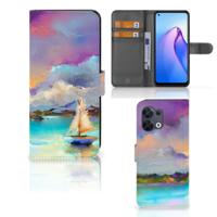 Hoesje OPPO Reno8 Boat | Portemonnee hoesje Hoesje OPPO Reno8 Boat | Portemonnee hoesje