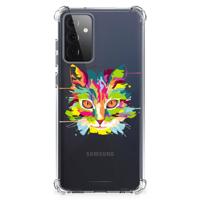 Samsung Galaxy A72 4G/5G Stevig | Bumper Hoesje | Cat Color