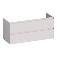 Brauer Inspire - Onderkast - 120 cm - met 2 Softclose Lades Greeploos en 1 Sifon Uitsparing - Mat Zand