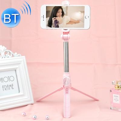 XT10 multifunctionele mobiele live-uitzending Bluetooth zelfontspanner Pole statief (roze)