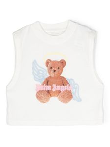 Palm Angels Kids débardeur Bear Angel en coton - Blanc