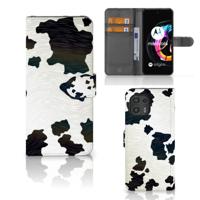 Motorola Edge 20 Lite | Telefoonhoesje | Met pasjeshouder | Koeienvlekken