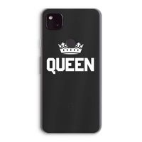 Queen zwart: Google Pixel 4a 5G Transparant Hoesje