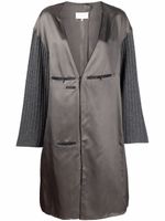 Maison Margiela robe à col v - Gris