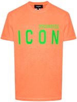 DSQUARED2 t-shirt Spray Icon en coton - Orange - thumbnail