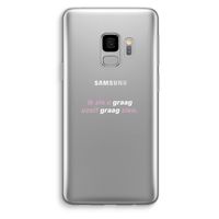 uzelf graag zien: Samsung Galaxy S9 Transparant Hoesje