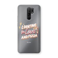 Pizza is the answer: Xiaomi Redmi 9 Transparant Hoesje