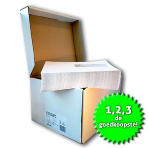 Vensterenvelop C5 162 x 229 mm zelfklevend wit 500 stuks 80 gram venster rechts