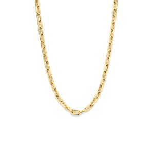 Ketting Ankerschakel Ronde Buis geelgoud 5,8 mm 45 cm