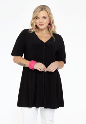 Yoek Tuniek wide bottom geknoopt | Zwart | Maat 58/60