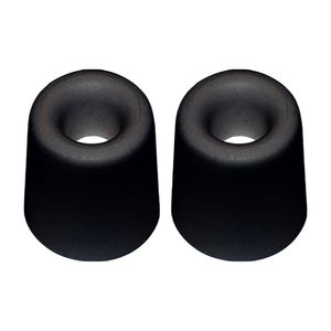 QlinQ Deurbuffer - 2x - deurstopper - zwart - rubber - 35 x 30 mm - Deurstoppers