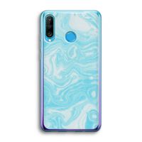 Waterverf blauw: Huawei P30 Lite Transparant Hoesje Waterverf blauw: Huawei P30 Lite Transparant Hoesje