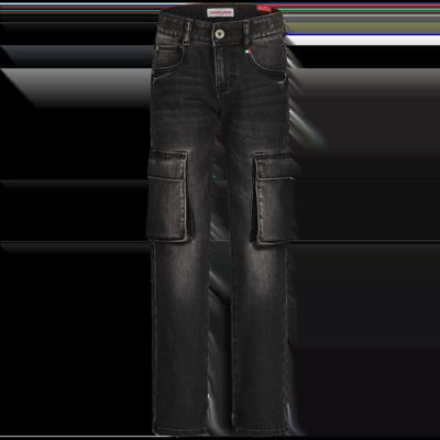 Vingino winter jeans broek jongens - zwart - Paolo Cargo - straight fit