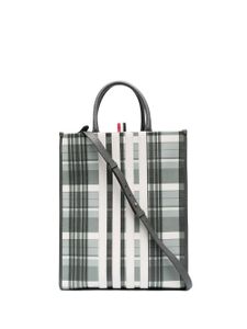 Thom Browne sac cabas à détail 4 bandes signature - Gris