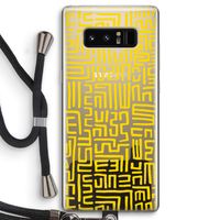 Majorelle Blue Print: Samsung Galaxy Note 8 Transparant Hoesje met koord