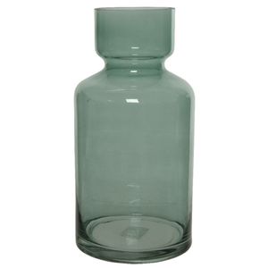 Groene vazen/bloemenvaas 6 liter van glas 15 x 30 cm