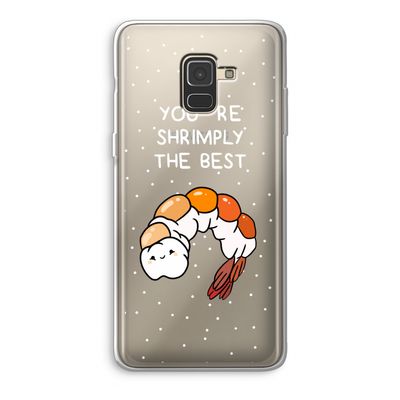You're Shrimply The Best: Samsung Galaxy A8 (2018) Transparant Hoesje