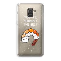 You're Shrimply The Best: Samsung Galaxy A8 (2018) Transparant Hoesje