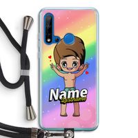 Chibi Maker man: Huawei P20 Lite (2019) Transparant Hoesje met koord