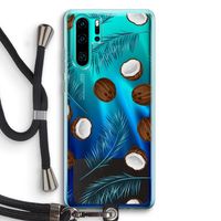 Kokosnoot roze: Huawei P30 Pro Transparant Hoesje met koord