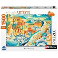 Nathan Editions - 016182 - puzzel van 1500 stukjes - De wonderen van Azië