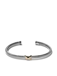 David Yurman bracelet chaîne X Station en or 18ct et argent sterling