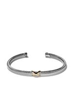 David Yurman bracelet chaîne X Station en or 18ct et argent sterling - thumbnail