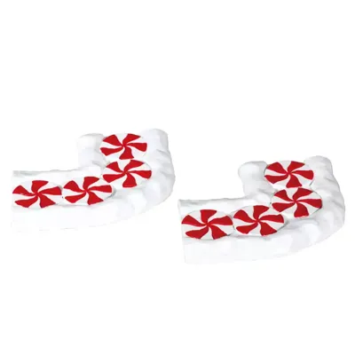 Lemax candy cane lane, curved s/2 kerstdorp accessoire Sugar &apos;N&apos; Spice 2017