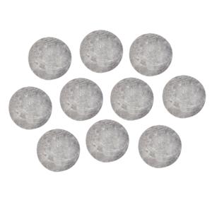 Magneten rond - zelfklevend - grijs - 6x stuks - D10 mm - hobby magneetjes