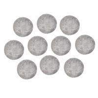 Magneten rond - zelfklevend - grijs - 6x stuks - D10 mm - hobby magneetjes