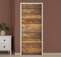 Oude houten glazen deursticker