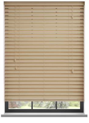 PVC jaloezie met koord - Creme Nerf
