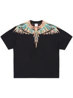 Marcelo Burlon County of Milan t-shirt en coton à imprimé Grizzly Wings - Noir