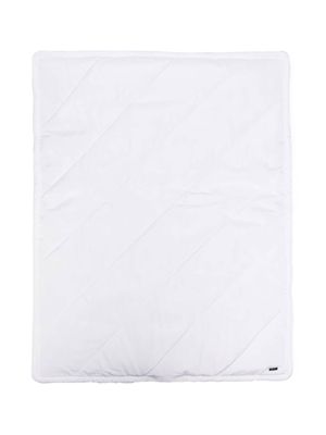 Herno Kids couverture matelassée à plaque logo - Blanc
