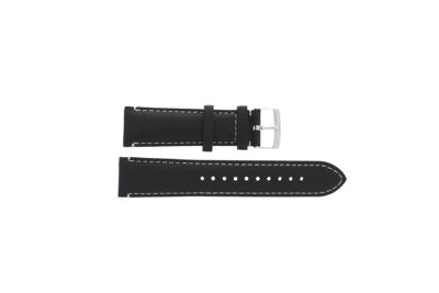 Horlogeband Armani AR5328 Leder Zwart 22mm